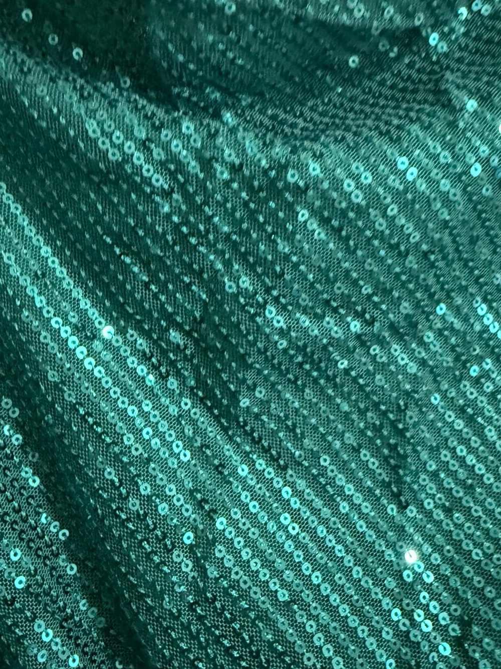 NWT Grace Karin Emerald Green Sequin One Shoulder Cocktail Dress L - Picture 3 of 12
